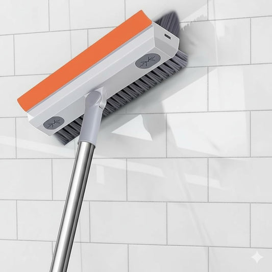 Bathroom Cleaning Brush with Wiper