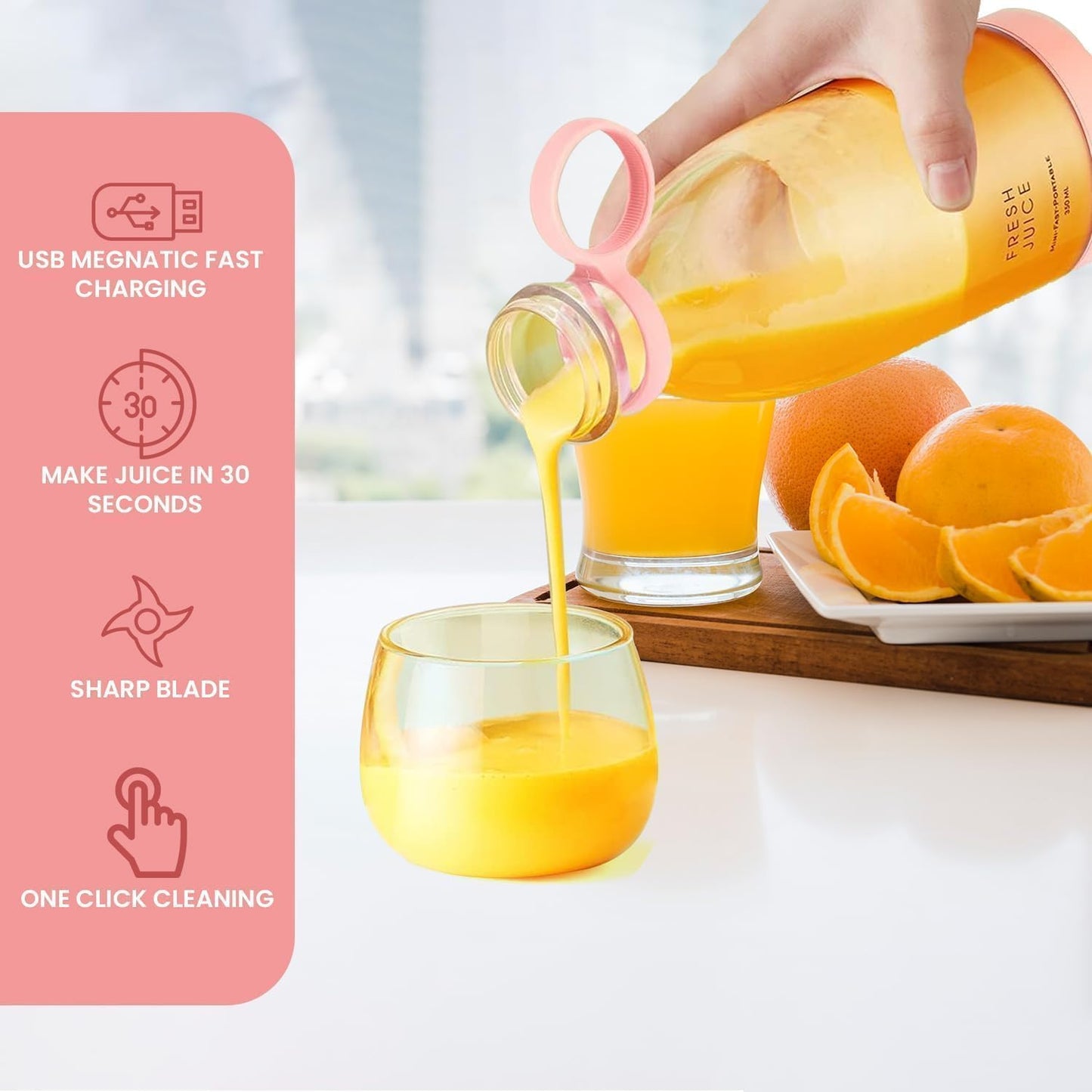 Portable Bottle Juicer Blender 350ML