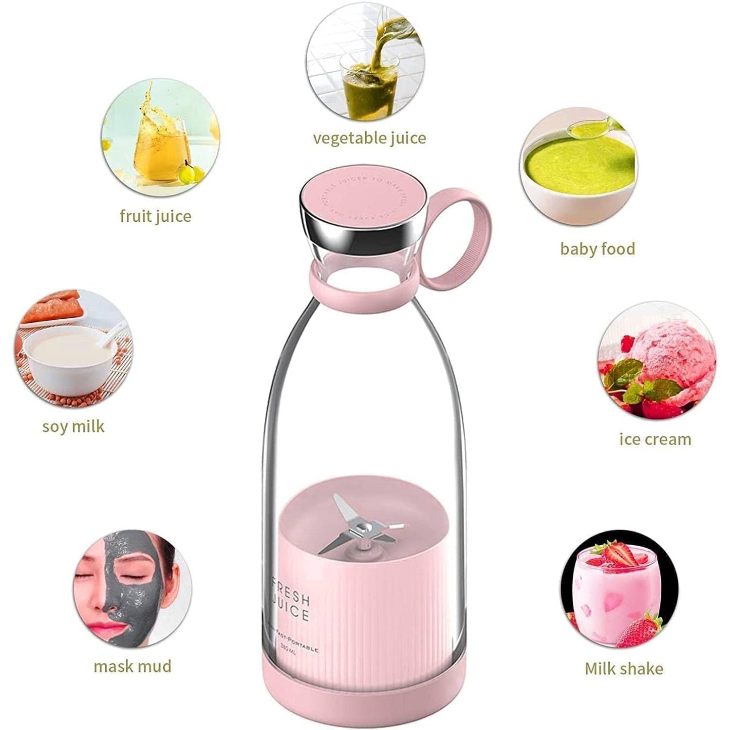 Portable Bottle Juicer Blender 350ML