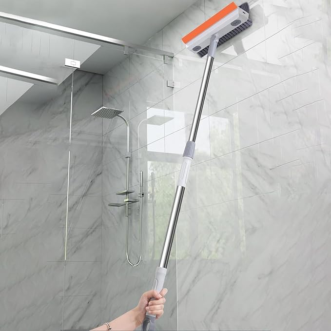 Bathroom Cleaning Brush with Wiper