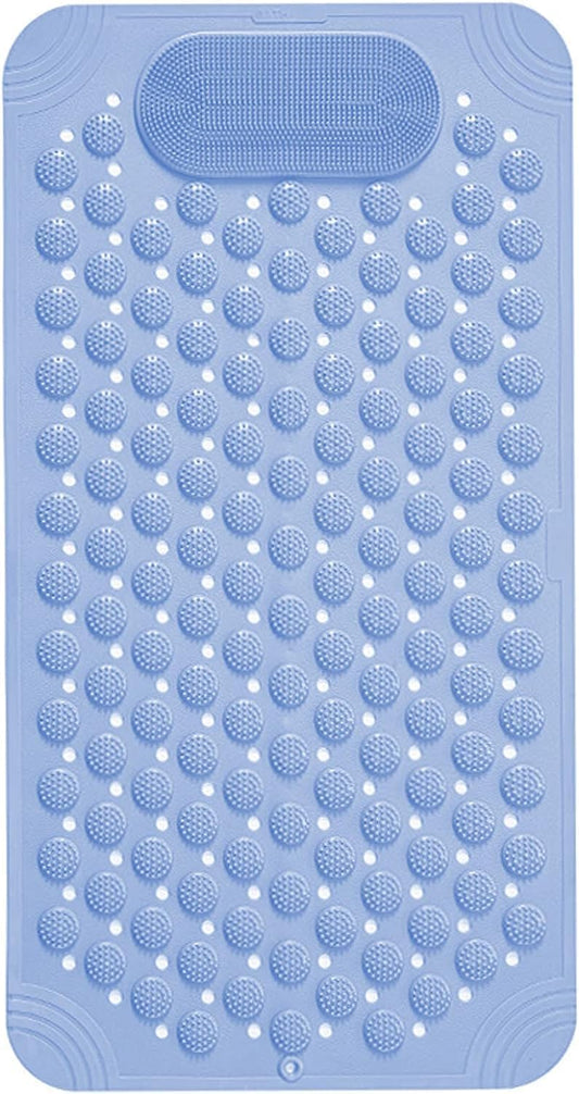 Anti-Skid Bath Mat with Foot Scrubber