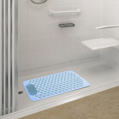 Anti-Skid Bath Mat with Foot Scrubber