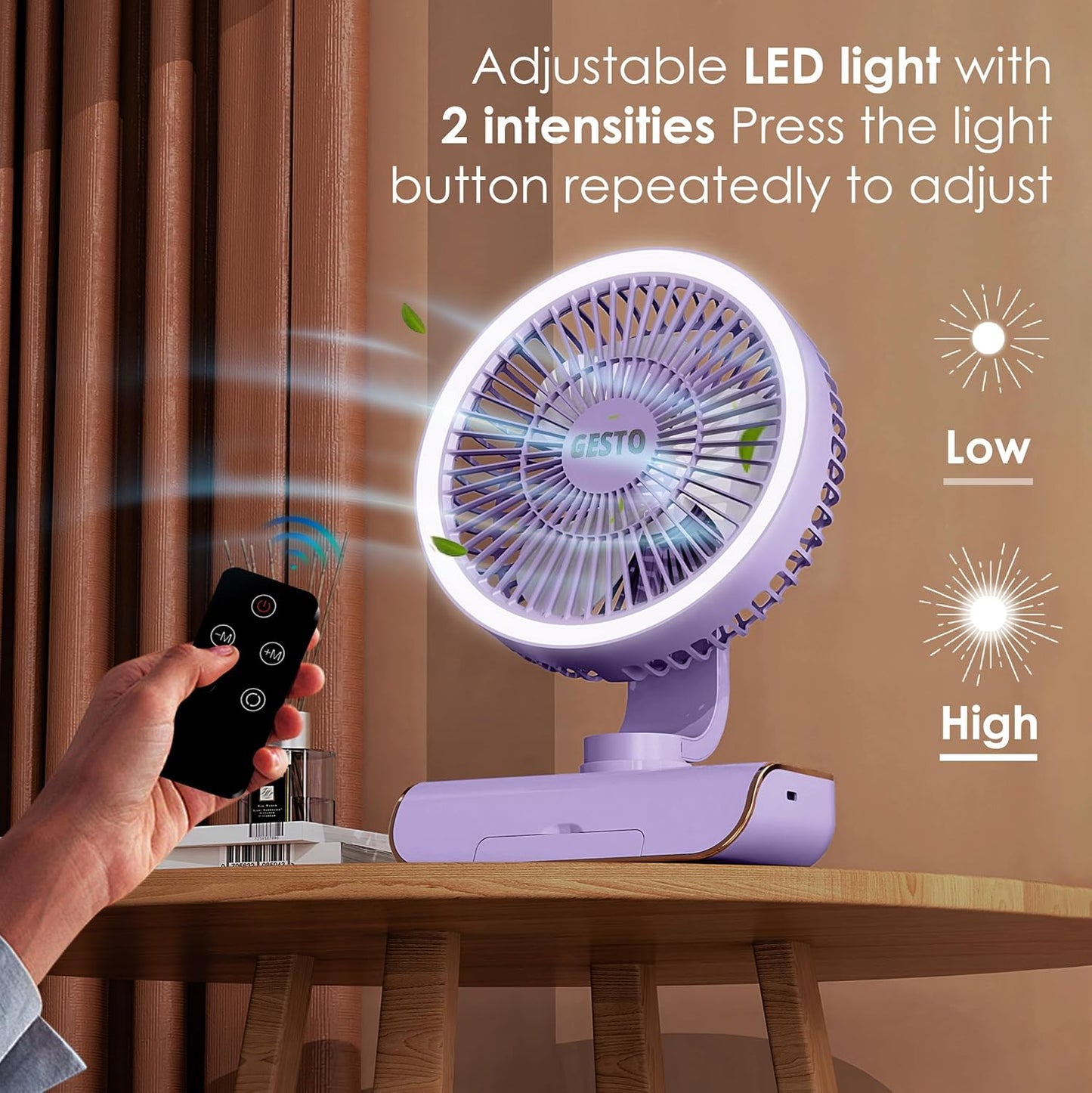 8 Inch Table Fan with Remote Control