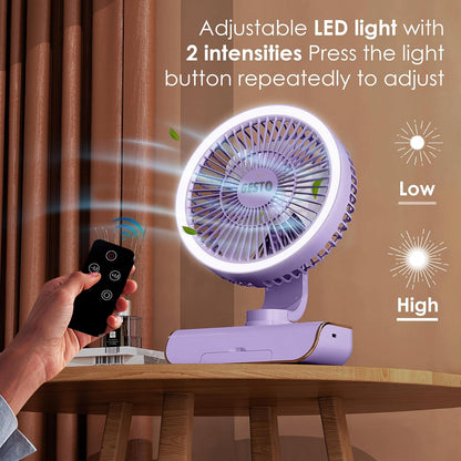 8 Inch Table Fan with Remote Control